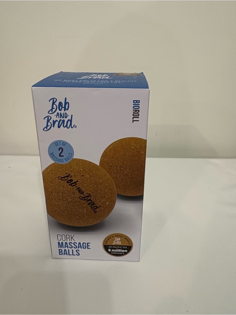 Bob and Brad Cork Massage Balls - Natural Brown (Set of 2)